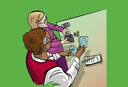 An illustration demonstrating how Journey Enterprises can help you look after my money look after my money